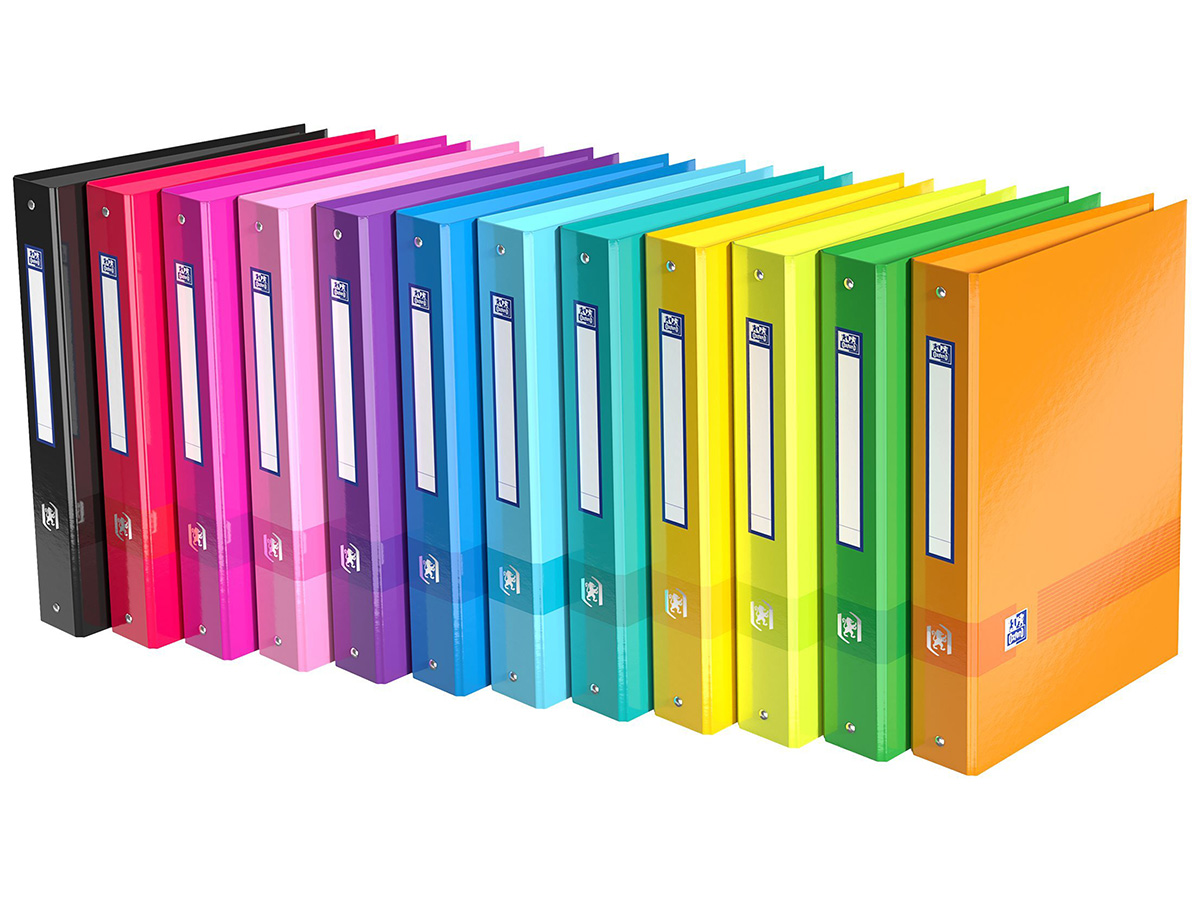 Oxford Color Life  - Classeur à anneaux - Dos 40 mm - A4 - pour 225 feuilles - disponible dans différentes couleurs