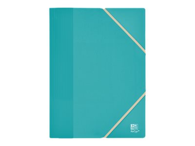 Porte-Vues Oxford School Life A4 - 80 Vues / 40 Pochettes | Élastique Fermeture - Couleur Pastel Aléatoire