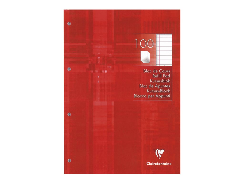 Rhodia - Bloc de cours - A4 - 200 pages - ligné - perforé