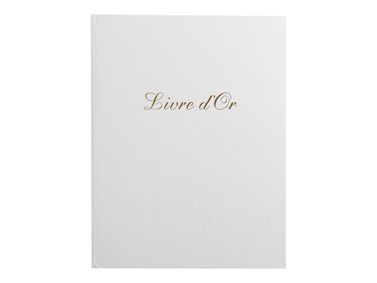 Exacompta Balacron - Livre d'or 26 x 22 cm - 100 pages - blanc