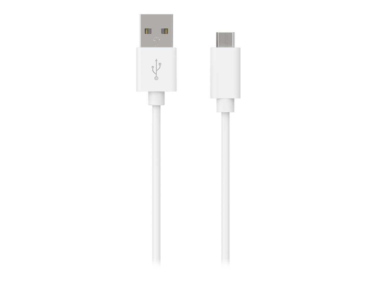 Bigben - Câble de charge et de synchronisation USB C/micro USB - 1.2 m - blanc
