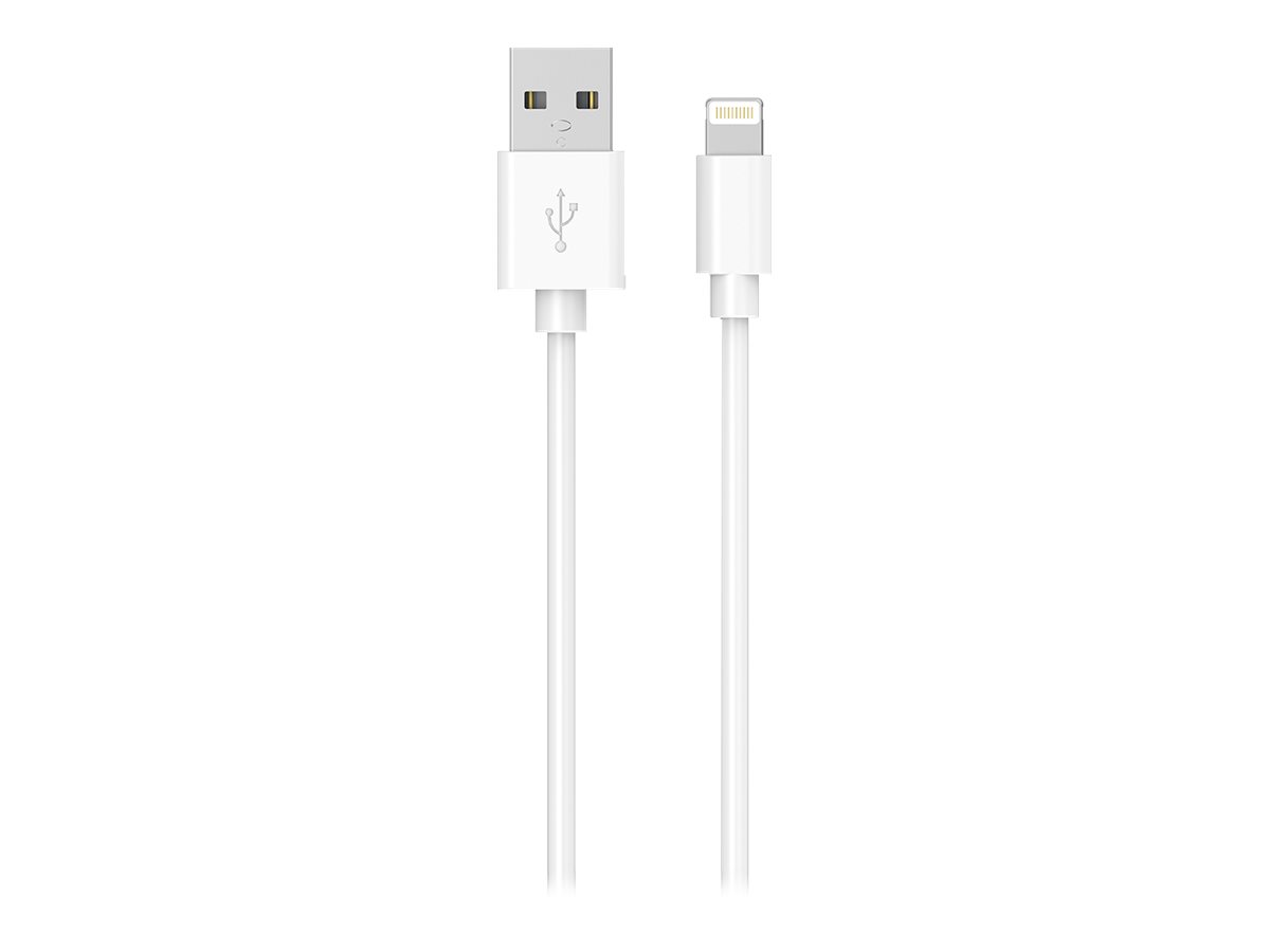 BigBen WOW - câble de charge et de synchronisation USB/Connectique Lightning - 1m - blanc