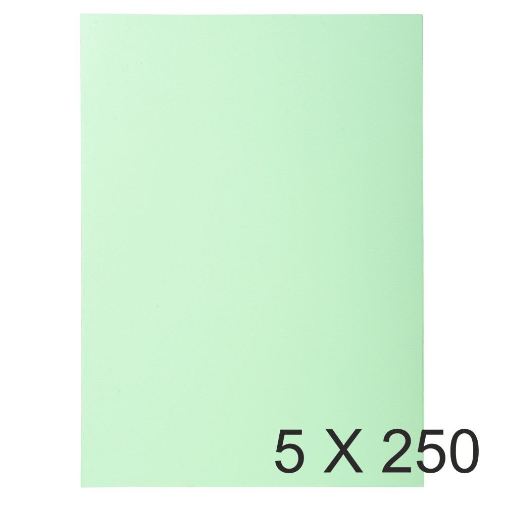 Exacompta Super 60 - 5 Paquets de 250 Sous-chemises - 60 gr - vert clair