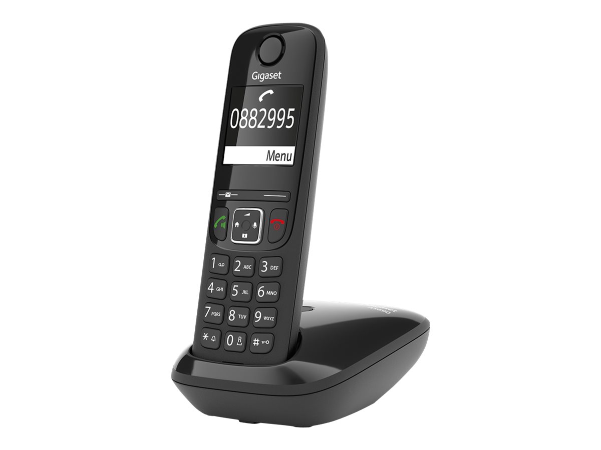 Gigaset AS690 - téléphone sans fil - noir