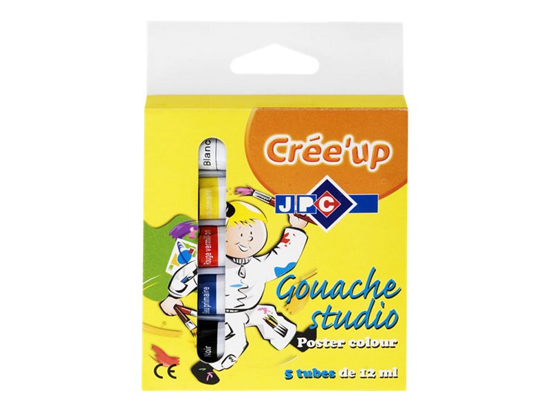 Wonday - étui de 5 tubes gouache - 12 ml