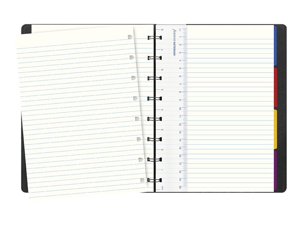Filofax Saffiano - Carnet de notes à spirale A5 - or métallisé