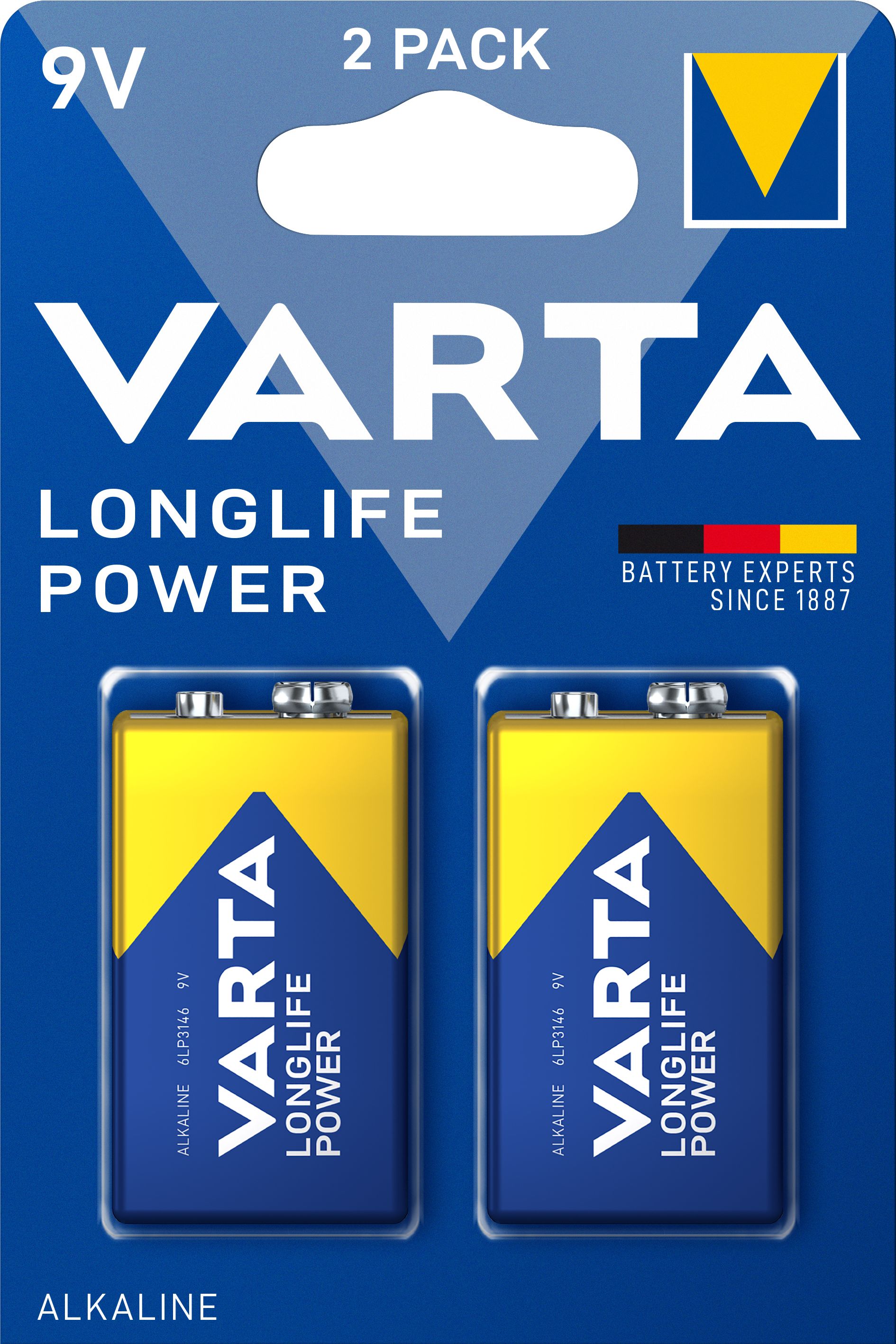 VARTA High Energy  - 2 piles alcalines - 9V