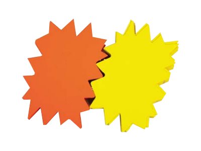 Apli Agipa - 25 éclatés fluo - jaune/orange - 24 x 32 cm