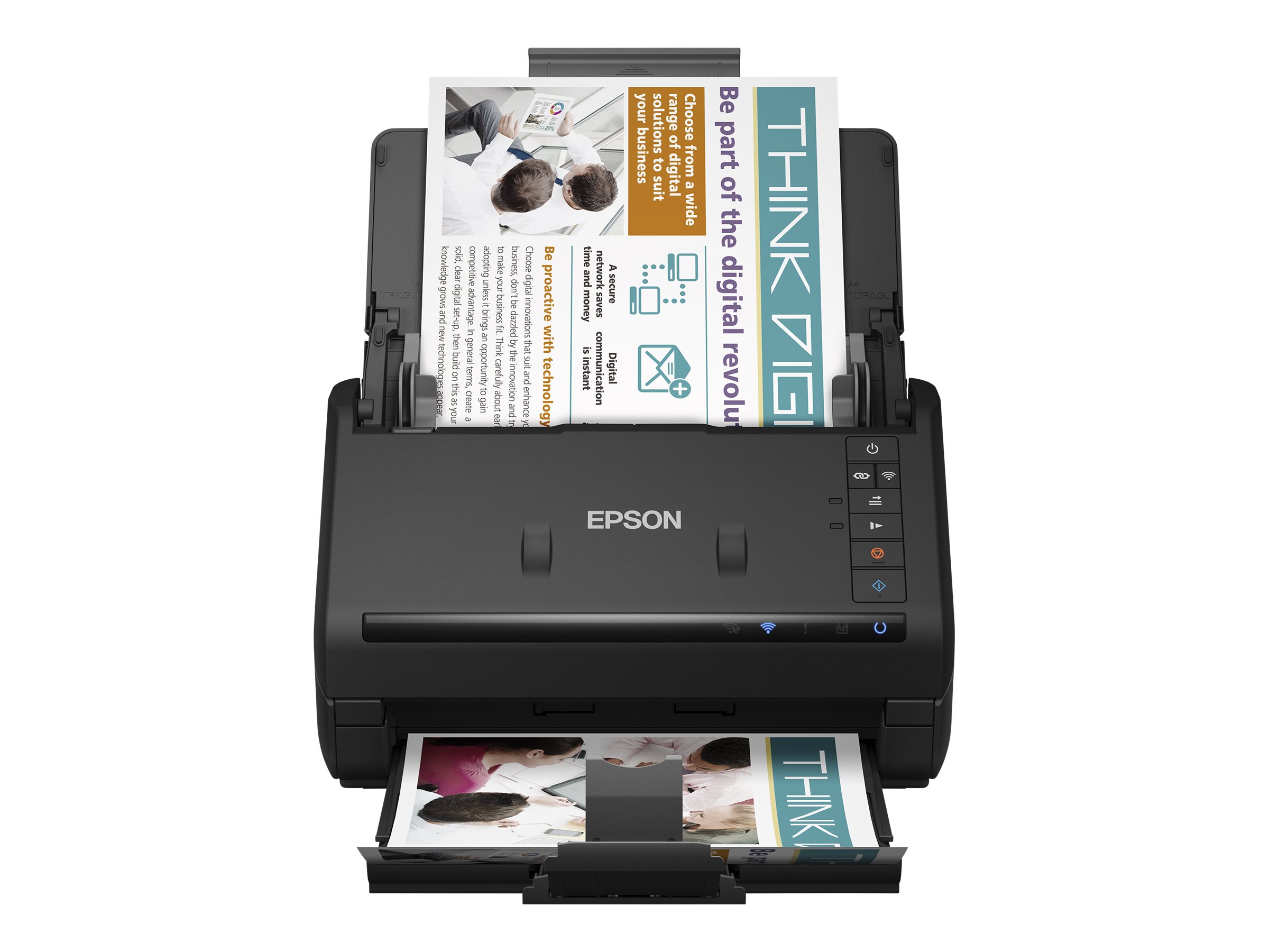 Epson WorkForce ES-500W II - Scanner de documents A4 - 600 dpi x 600 dpi - USB 3.0, Wi-Fi(n)