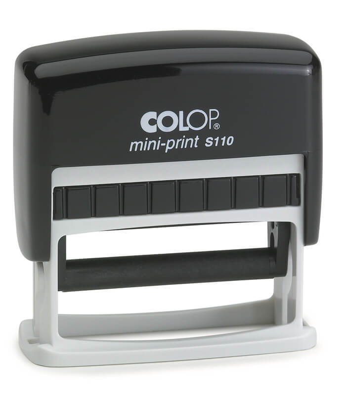 Colop Printer S 110 Mini - Tampon personnalisable - 2 lignes - format rectangulaire