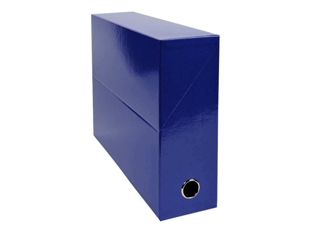 Exacompta Iderama - Boîte de transfert - dos 90 mm - bleu foncé