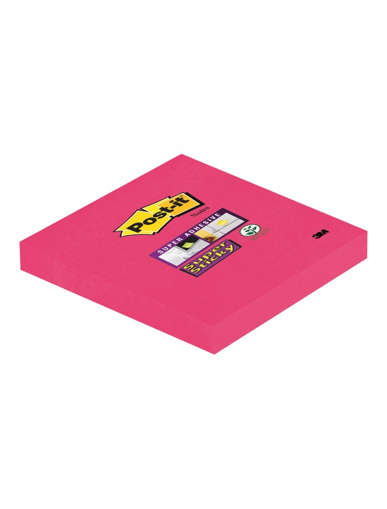 Post-it - Bloc notes Super Sticky - coquelicot - 76 x 76 mm