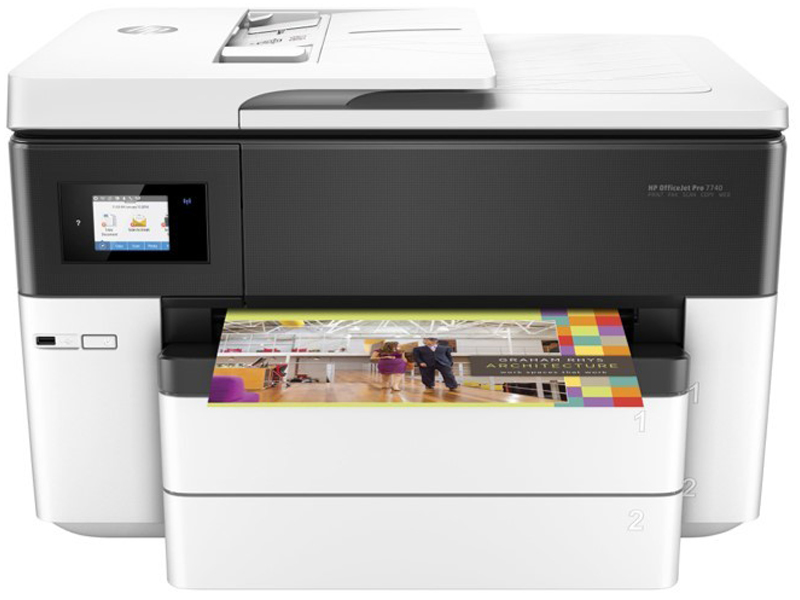 HP Officejet Pro 7740 All-in-One - imprimante multifonctions jet d'encre couleur A3 - Wifi, USB