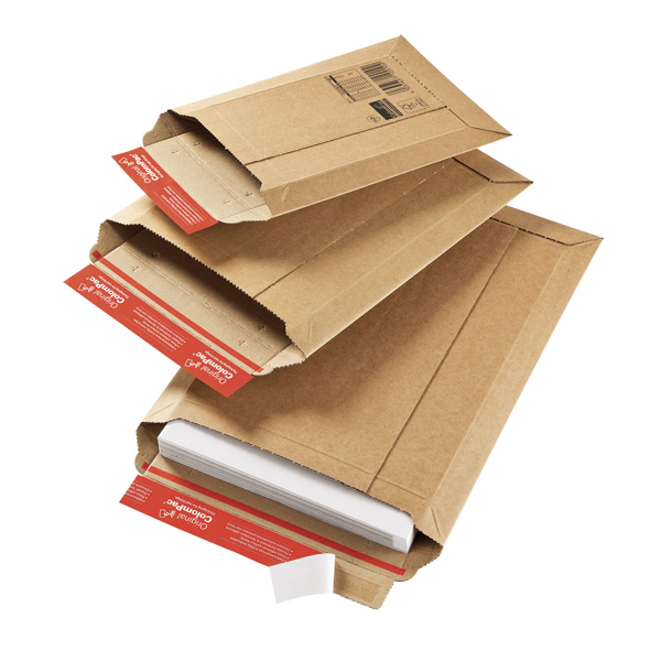 Pochette d'expédition adhésive - 25 cm x 36 cm - kraft - Logistipack