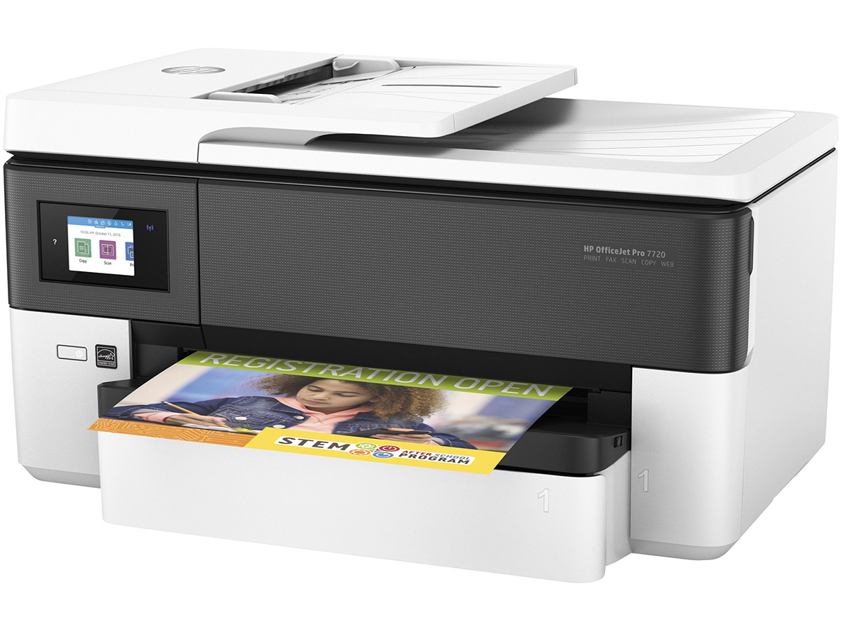 HP Officejet Pro 7720 Wide Format All-in-One - imprimante multifonctions jet d'encre couleur A3 - Wifi