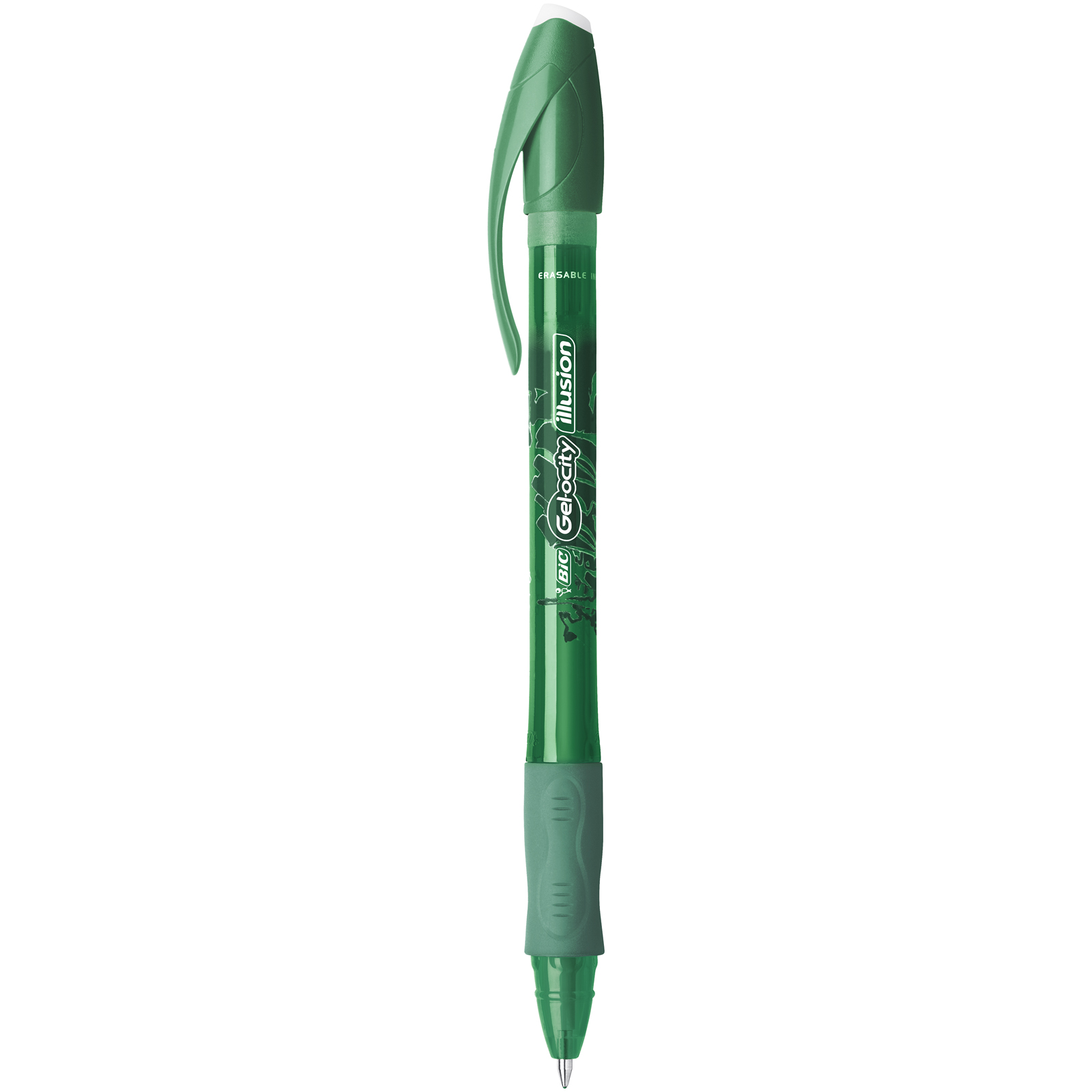 Bic Gelocity Illusion - Roller effaçable - 0,7 mm - vert