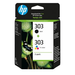 HP 303 - pack de 2 - noir, cyan, magenta, jaune - cartouche d'encre originale