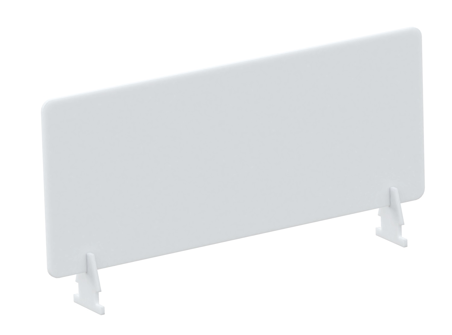 Écran de séparation en polystyrène - H33 x L80 cm - blanc