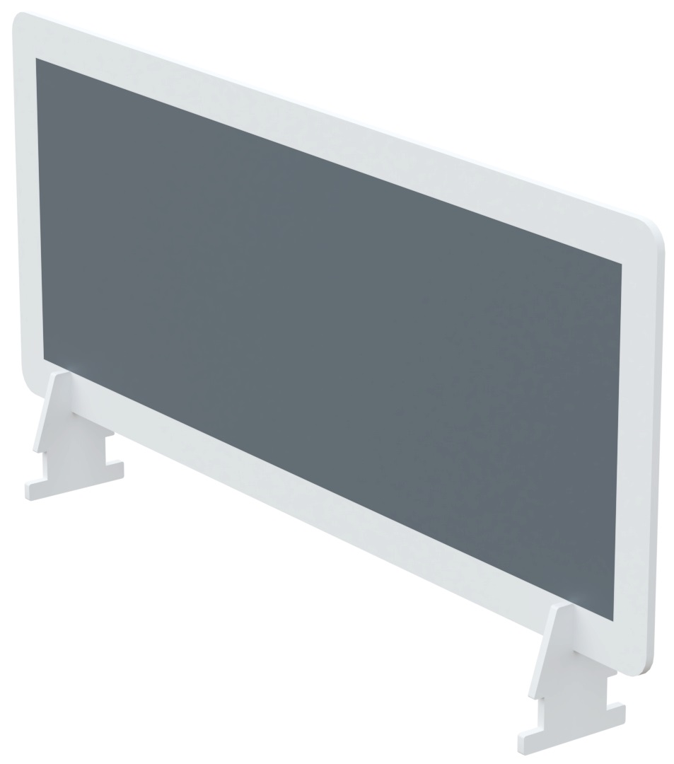Écran de séparation en polystyrène - H33 x L60 cm - anthracite