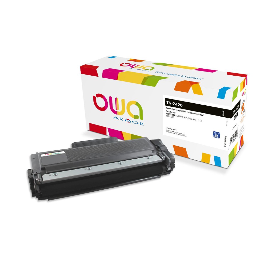 Cartouche laser compatible Brother TN2420 - noir - Owa K18158OW