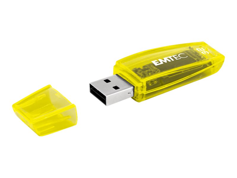 Emtec C410 Neon - pack de 3 clés USB 32 Go - USB 2.0