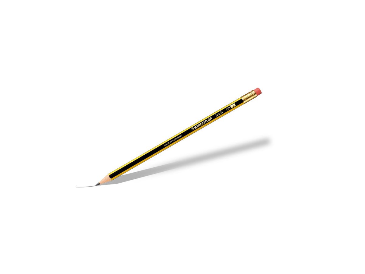 STAEDTLER Noris - Crayon à papier - HB - 2 mm - embout gomme