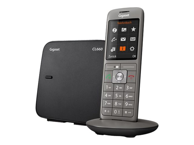 Gigaset CL660 - téléphone sans fil - anthracite