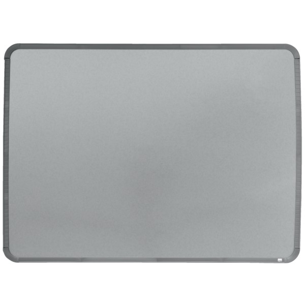 Nobo - Tableau blanc Slimline en acier laqué - 58 x 43 cm - magnétique - cadre argent
