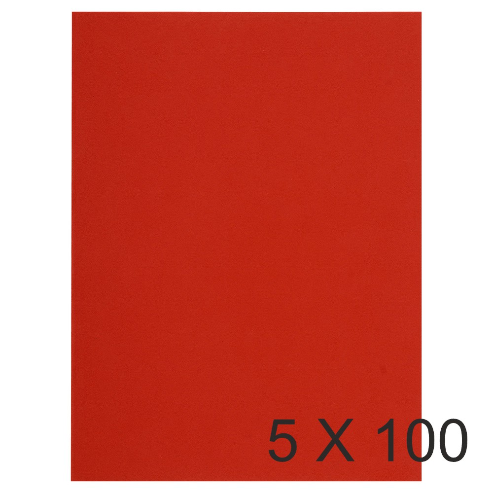 Exacompta Flash - 5 Paquets de 100 Chemises - 220 gr - rouge