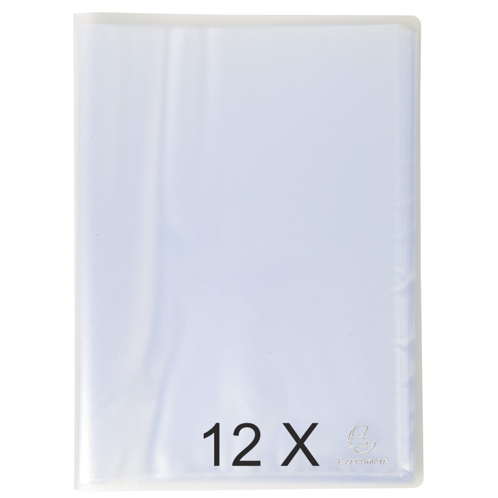Exacompta Chromaline - 12 Porte vues - 60 vues - A4 - cristal