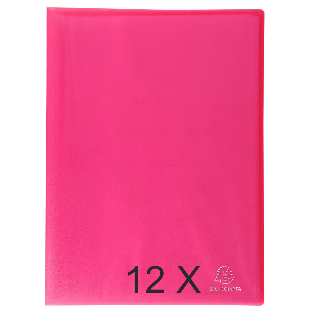 Exacompta Chromaline - 12 Porte vues - 80 vues - A4 - rouge