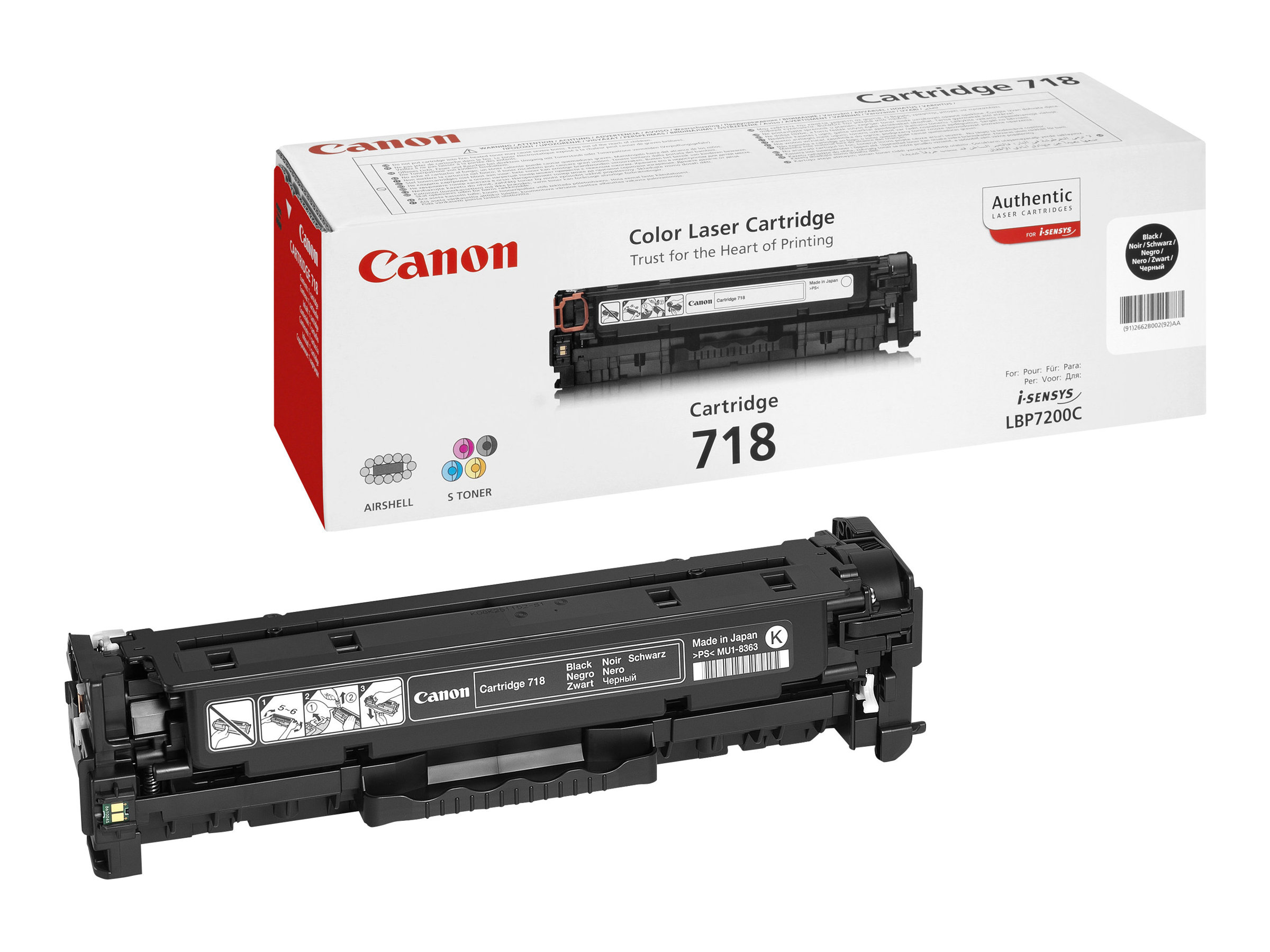 Canon 718 - noir - cartouche laser d'origine