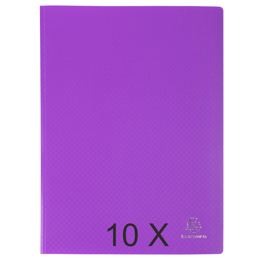 Exacompta Opak - 10 Porte vues - 80 vues - A4 - violet