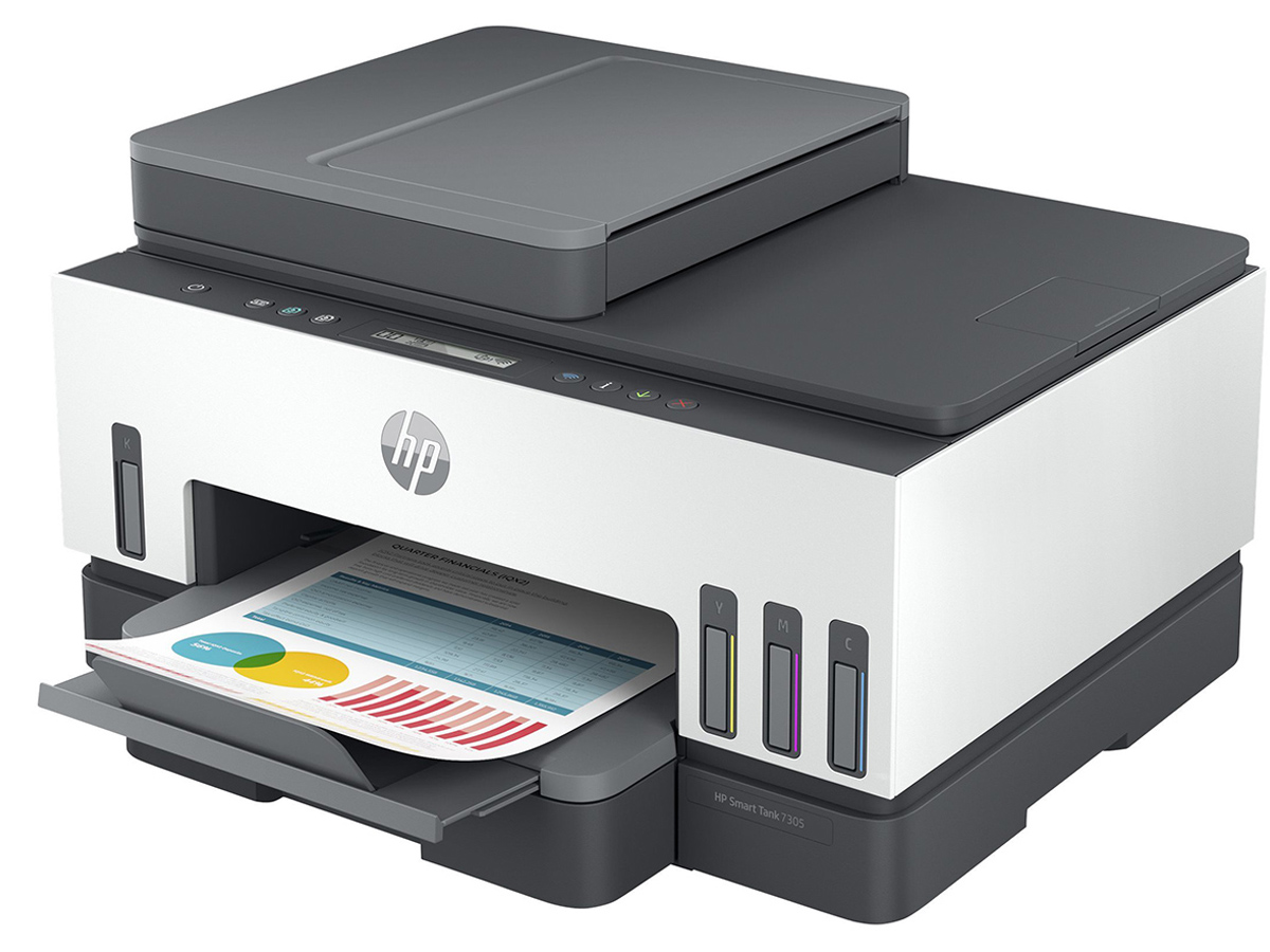 HP Smart Tank 7305 All-in-One - imprimante multifonctions jet d'encre couleur A4 - Wifi, Bluetooth, USB - recto-verso