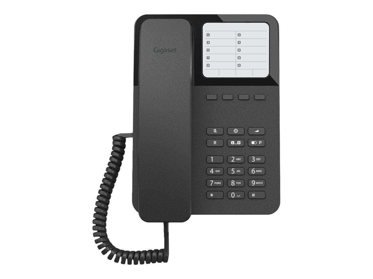 Gigaset Desk 400 - téléphone filaire - noir Pas Cher | Bureau Vallée