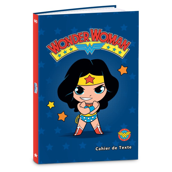 Cahier de textes DC Superfriends - 15 x 21 cm - Batman ou Wonderwoman - Kid'Abord