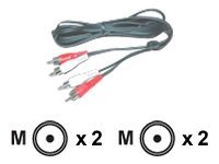 MCL Samar - câble audio/stéréo 2 prises RCA (M)/(M) - 1.5 m