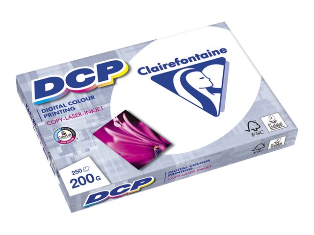 Clairefontaine DCP - Papier ultra blanc - A4 (210 x 297 mm) - 200 g/m² - 250 feuilles