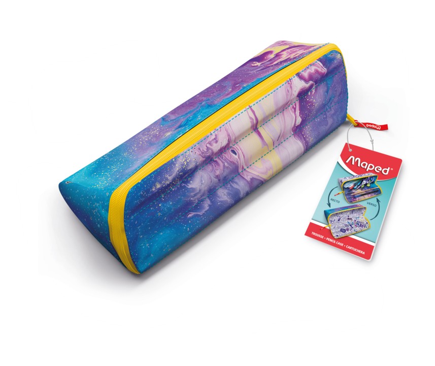 Maped - Trousse à ouverture XXL Trendy - rose - réversible et personnalisable