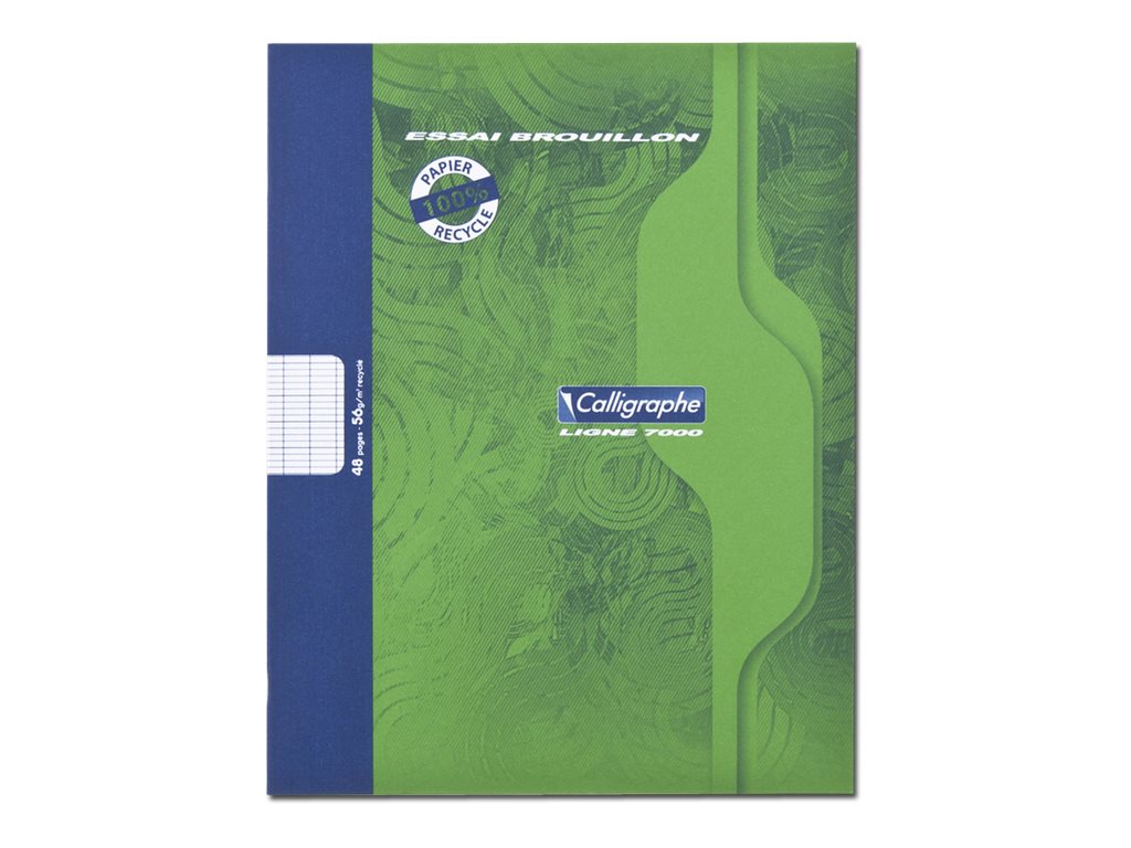 Calligraphe 7000 - Cahier de brouillon - 17 x 22 cm - 48 pages - grands
