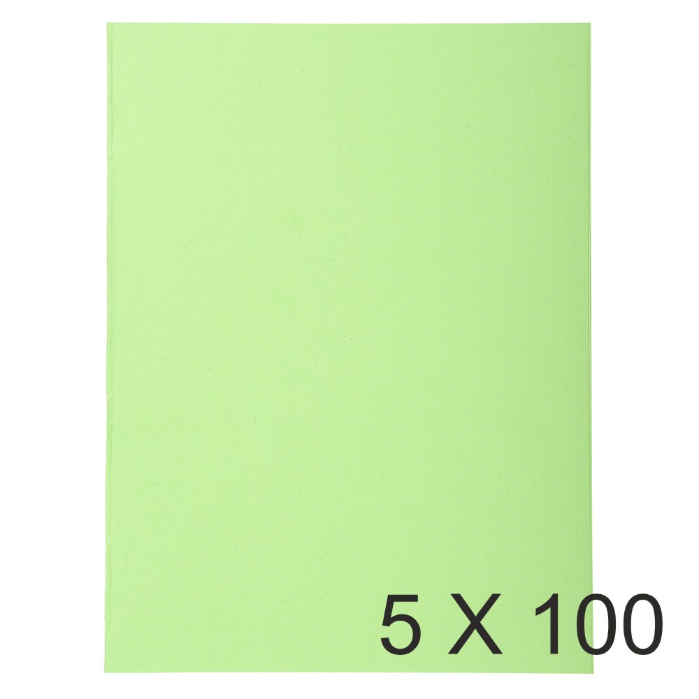 Exacompta Forever - 5 Paquets de 100 Chemises - 220 gr - vert vif