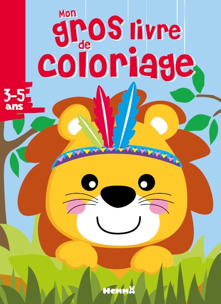 Mon gros livre de coloriage - Lion