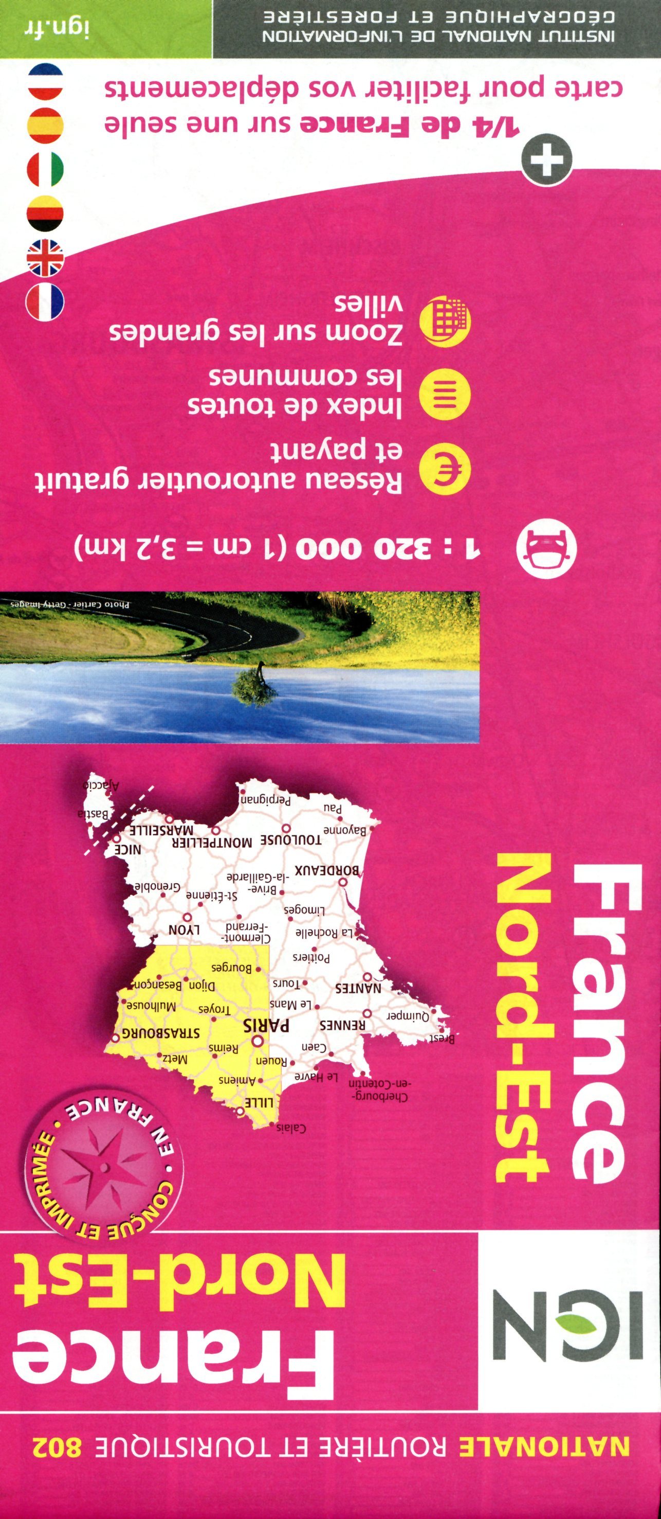 Carte de France Nord Est (802) Pas Cher | Bureau Vallée