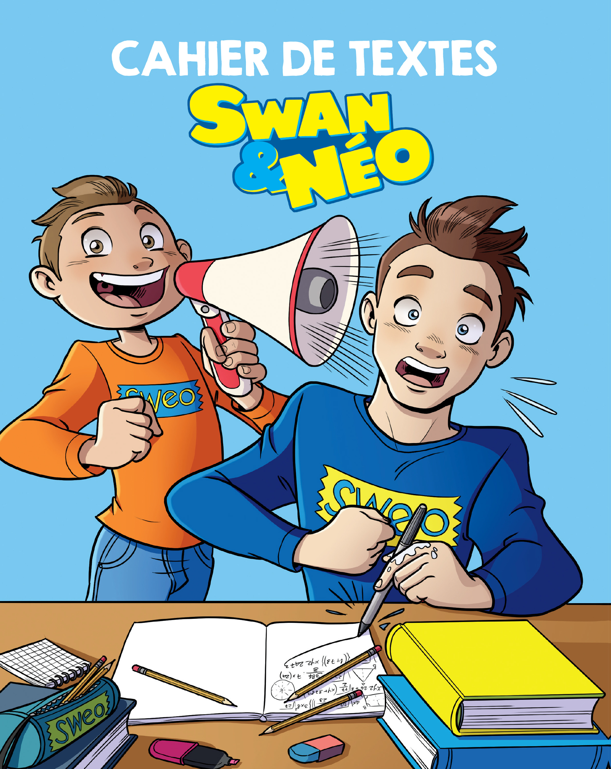 Dessin Coloriage De Swan Et Neo A Imprimer Cahier de textes Swan & Néo - Interforum Pas Cher | Bureau Vallée