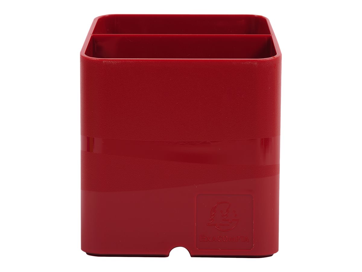 Exacompta Pen-Cube - Pot à crayons rouge