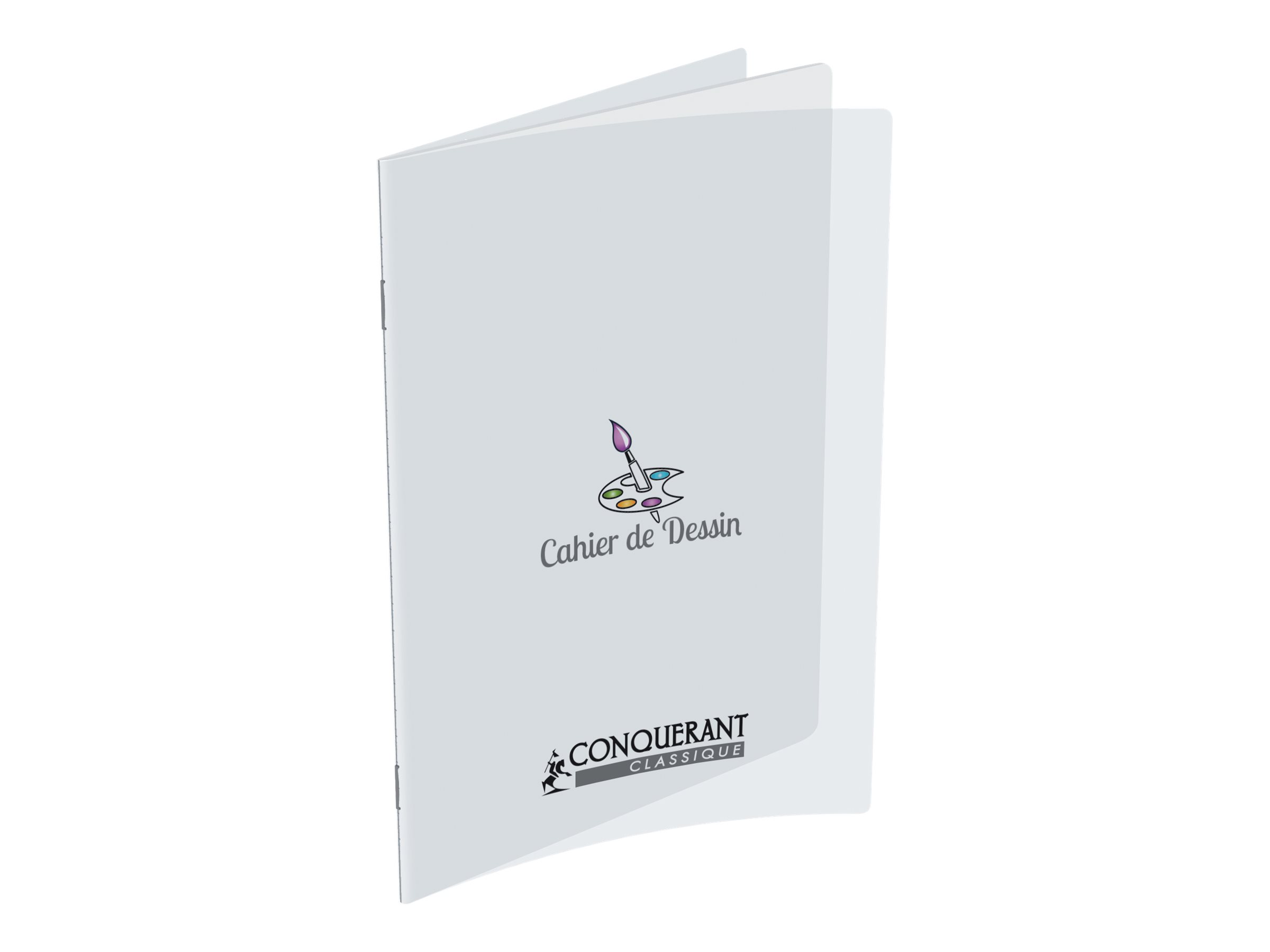 Page De Garde Cahier D Art Plastique De Licorne Arts Conquérant Classique - Cahier de dessin polypro 24 x 32 cm - 48 pages blanches - transparent Pas Cher | Bureau Vallée