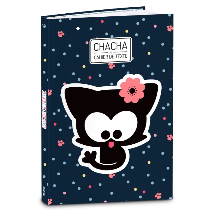 Cahier de textes Chacha - 15 x 21 cm - 2 modèles disponibles - Kid'Abord