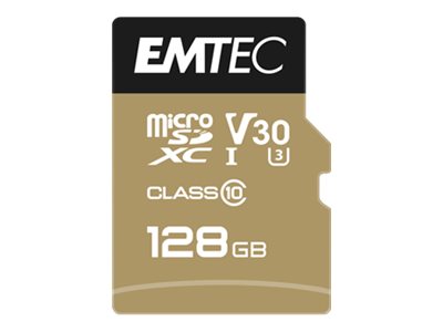 Emtec SpeedIN' PRO - carte mémoire 128 Go - Class 10 - micro SDXC - UHS-I U3 V30