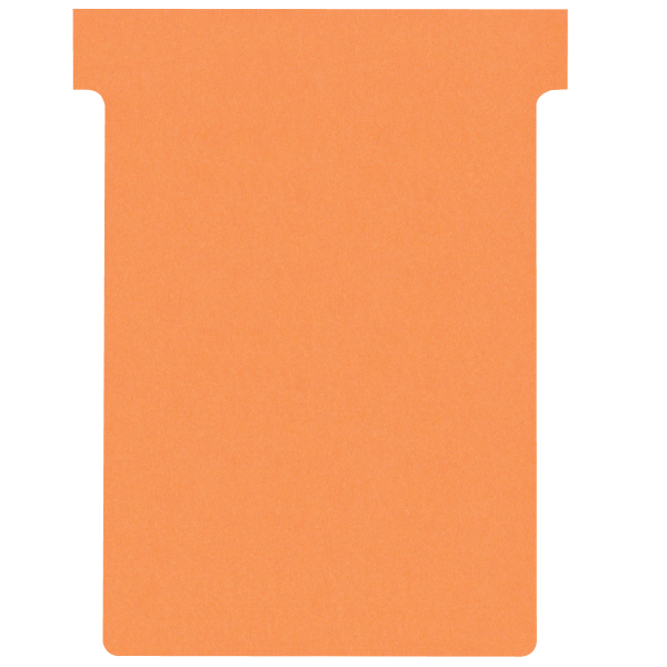 Nobo - 100 Fiches en T - Taille 3 - orange