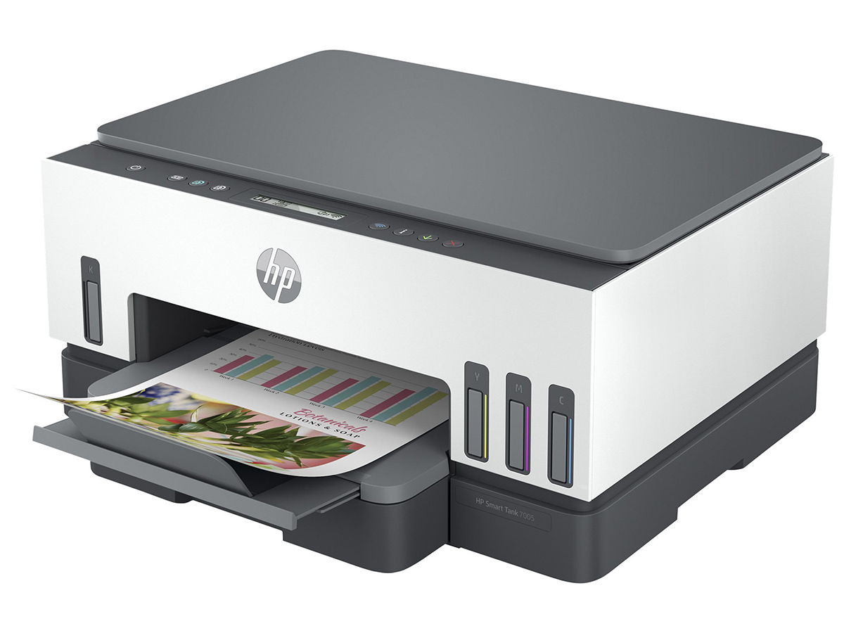 HP Smart Tank 7005 All-in-One - imprimante multifonctions jet d'encre couleur A4 - Wifi, Bluetooth, USB - recto-verso